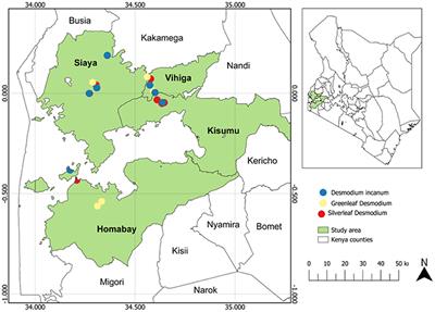 Comparative microbiome diversity in root-nodules of three Desmodium species used in push-pull cropping system